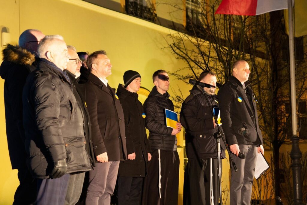 Solidarność z Ukrainą na darłowskim rynku