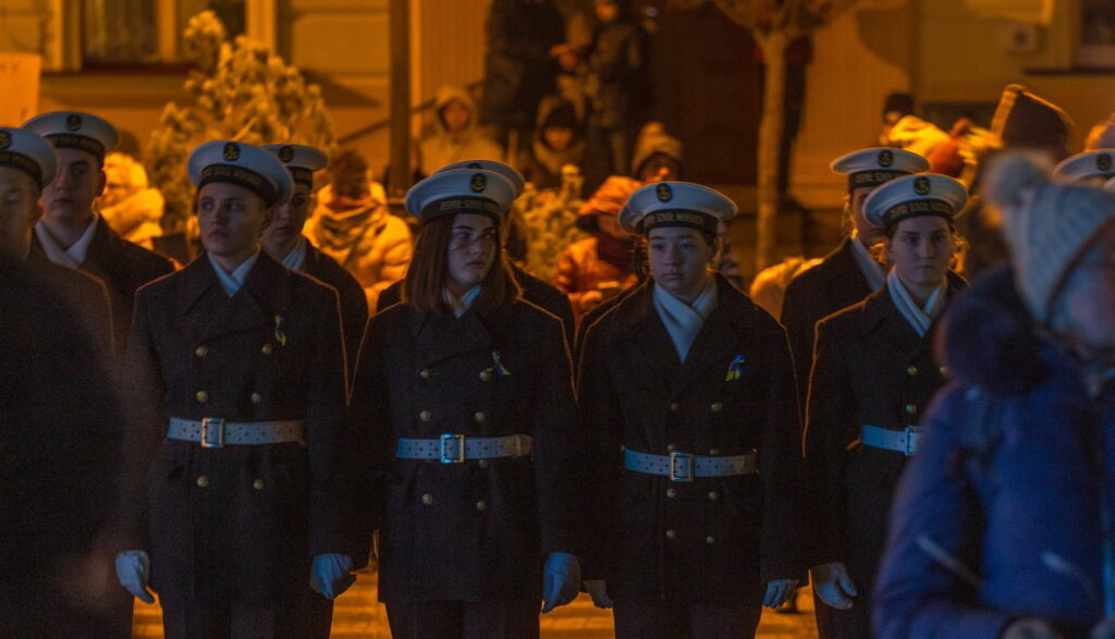 Wiec Solidarności z Ukrainą na darłowskim rynku