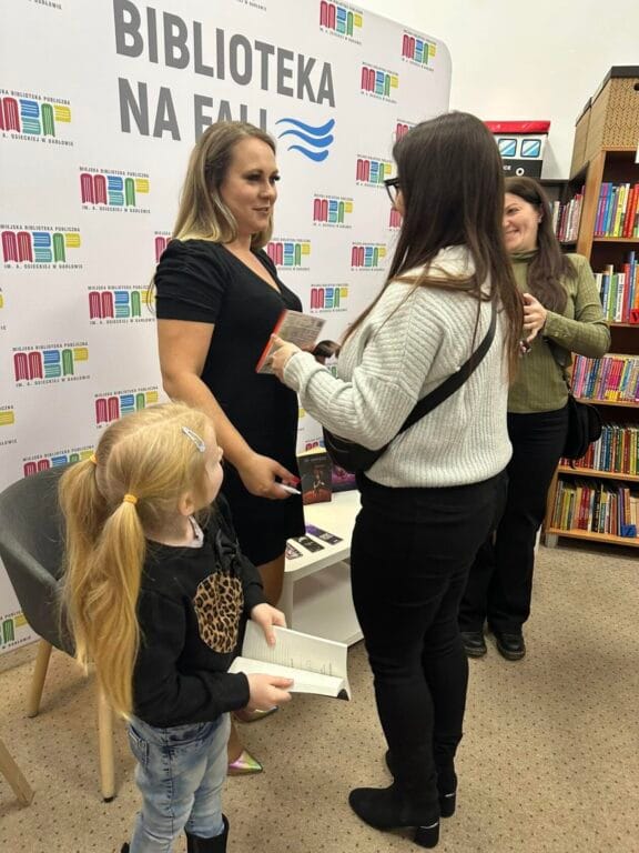 Spotkanie autorskie w bibliotece z dzieckiem i dorosłymi