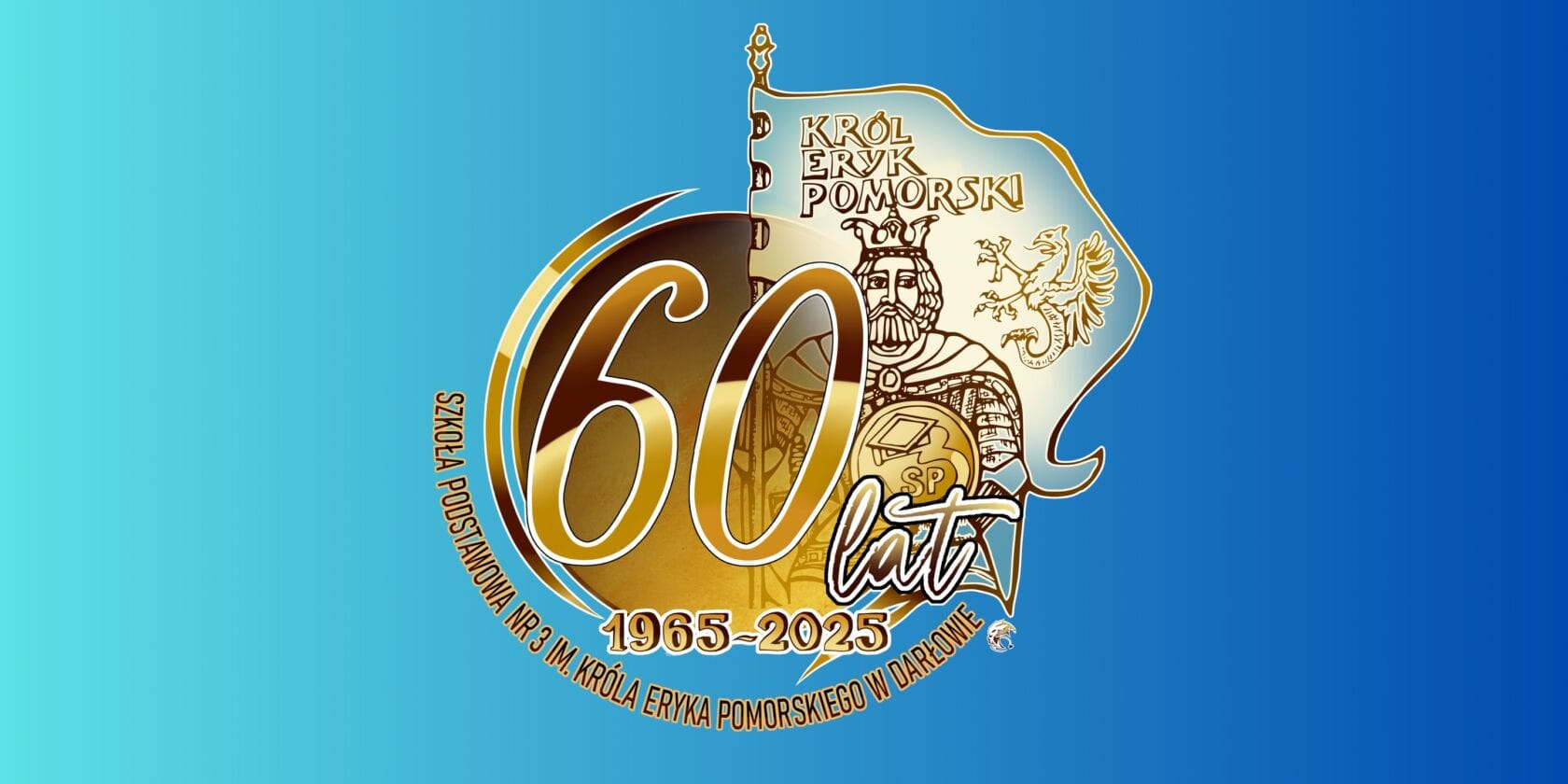 Logo 60. rocznicy Szkoły Podstawowej im. Króla Eryka