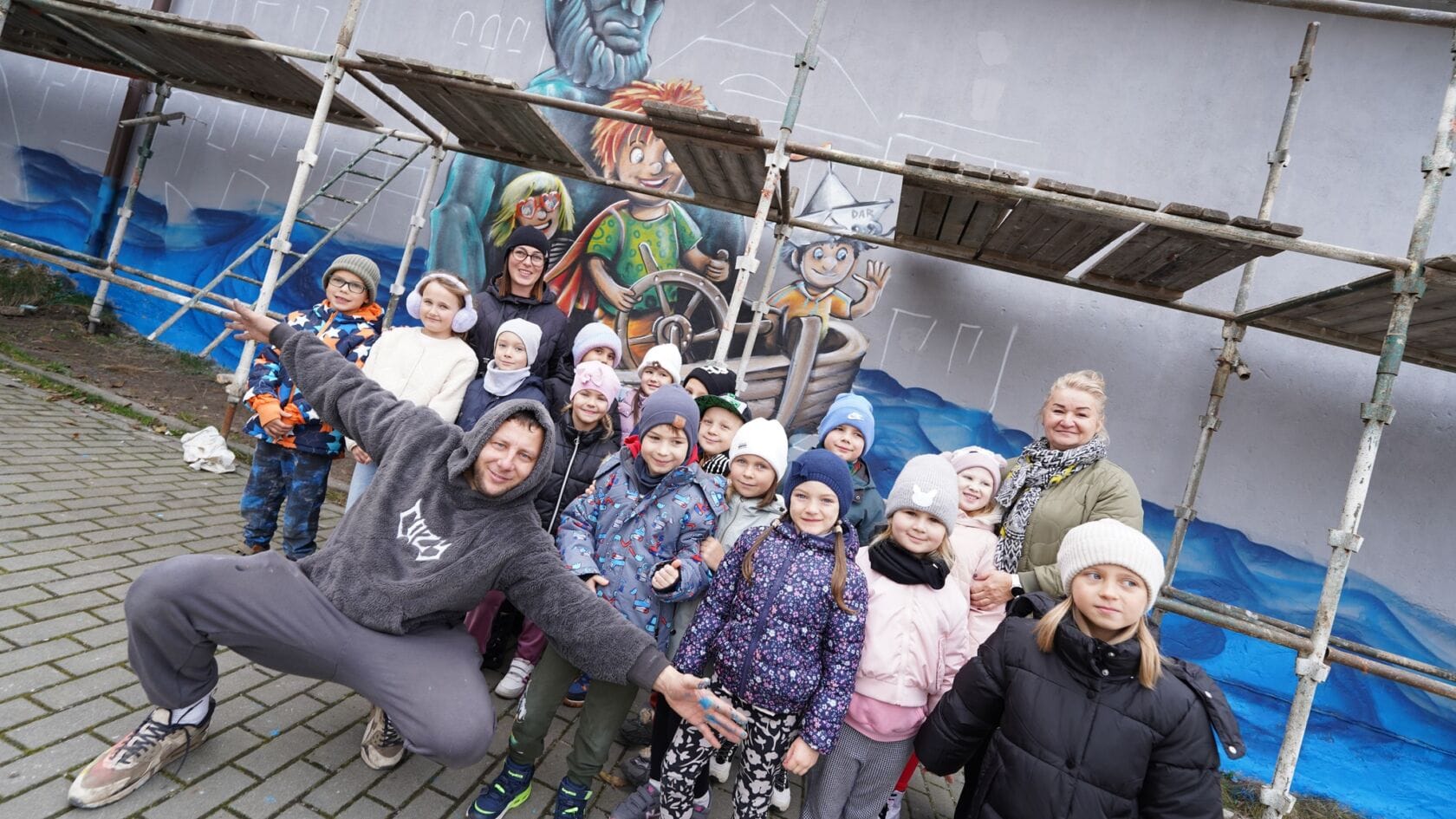 Powstaje nowy mural w Darłowie