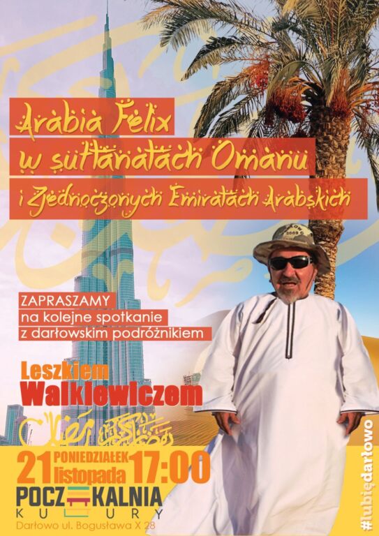 spotkanie z darłowskim podróżnikiem Leszkiem Walkiewiczem