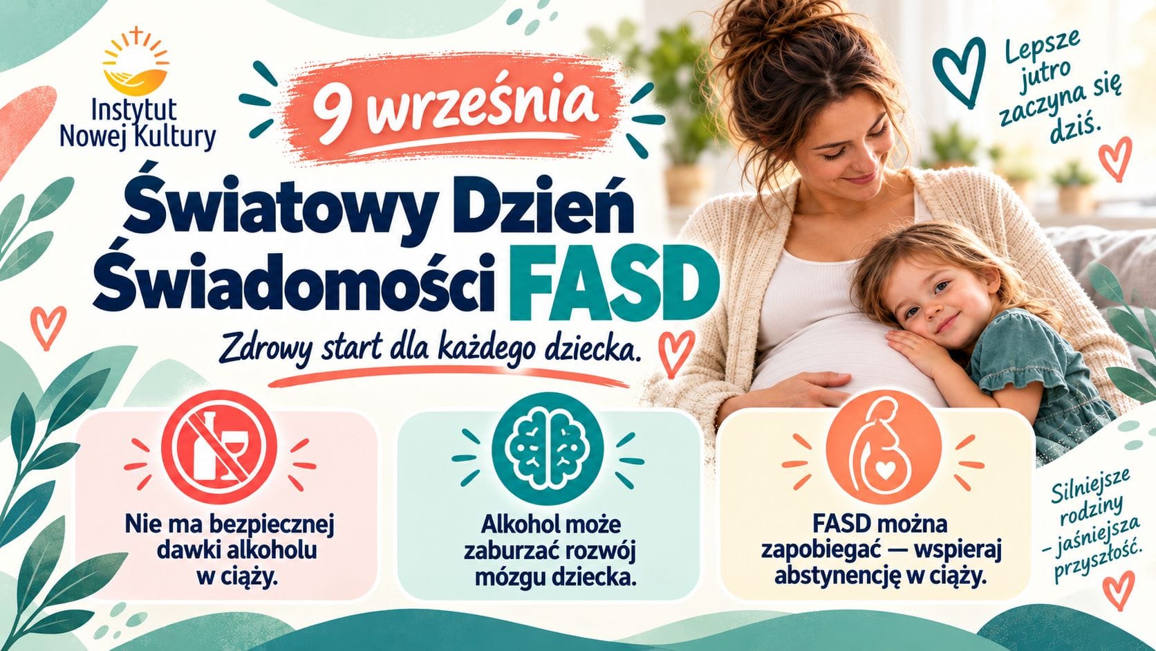 Światowy Dzień FASD. Ciąża bez alkoholu ma znaczenie