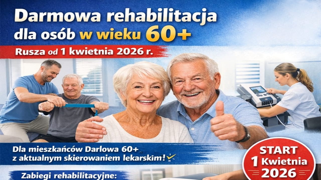 Darmowa i kompleksowa rehabilitacja dla osób w wieku 60 +, rusza od  1 kwietnia 2026r