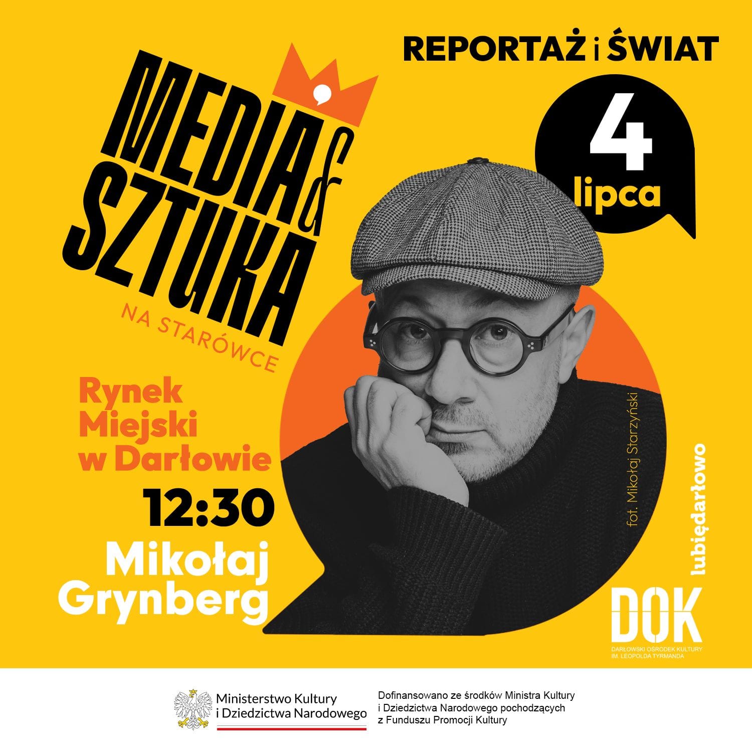 Rok, w którym nie umarłem. Osobiste zapiski mistrza reportażu, spotkanie z Mikołajem Grynbergiem Media i Sztuka 2026
