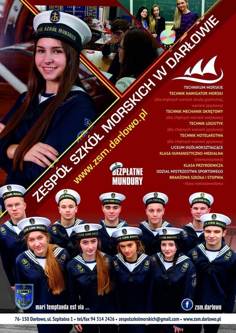 Rusza rekrutacja do Zespołu Szkół Morskich - Miasto Darłowo