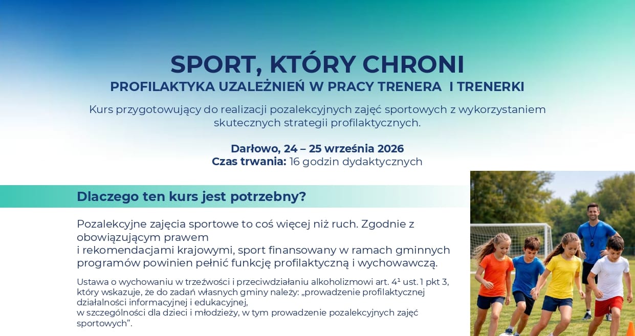 Sport, który chroni profilaktyka uzależnień w pracy trenera i trenerki