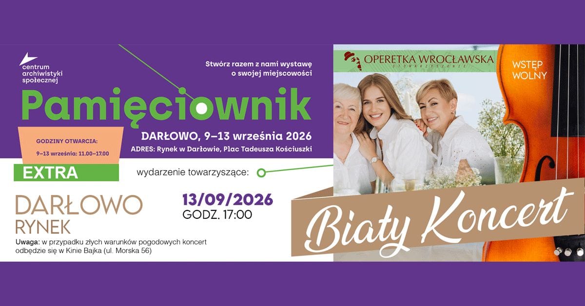 Operetka Wrocławska zagra na finisażu Pamięciownika